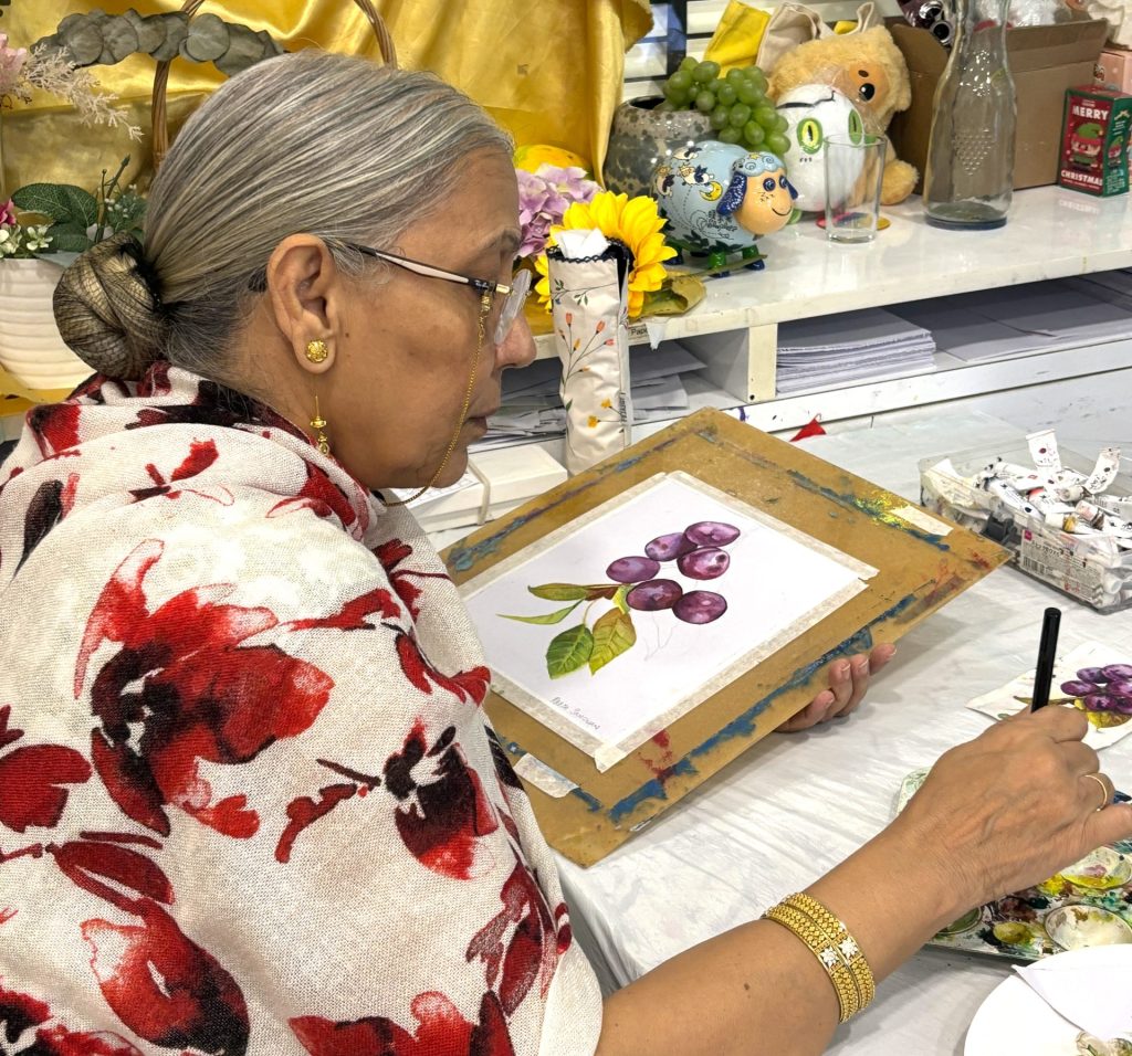 Best Senior Watercolour Painting Art Course in Singapore by Visual Arts Centre