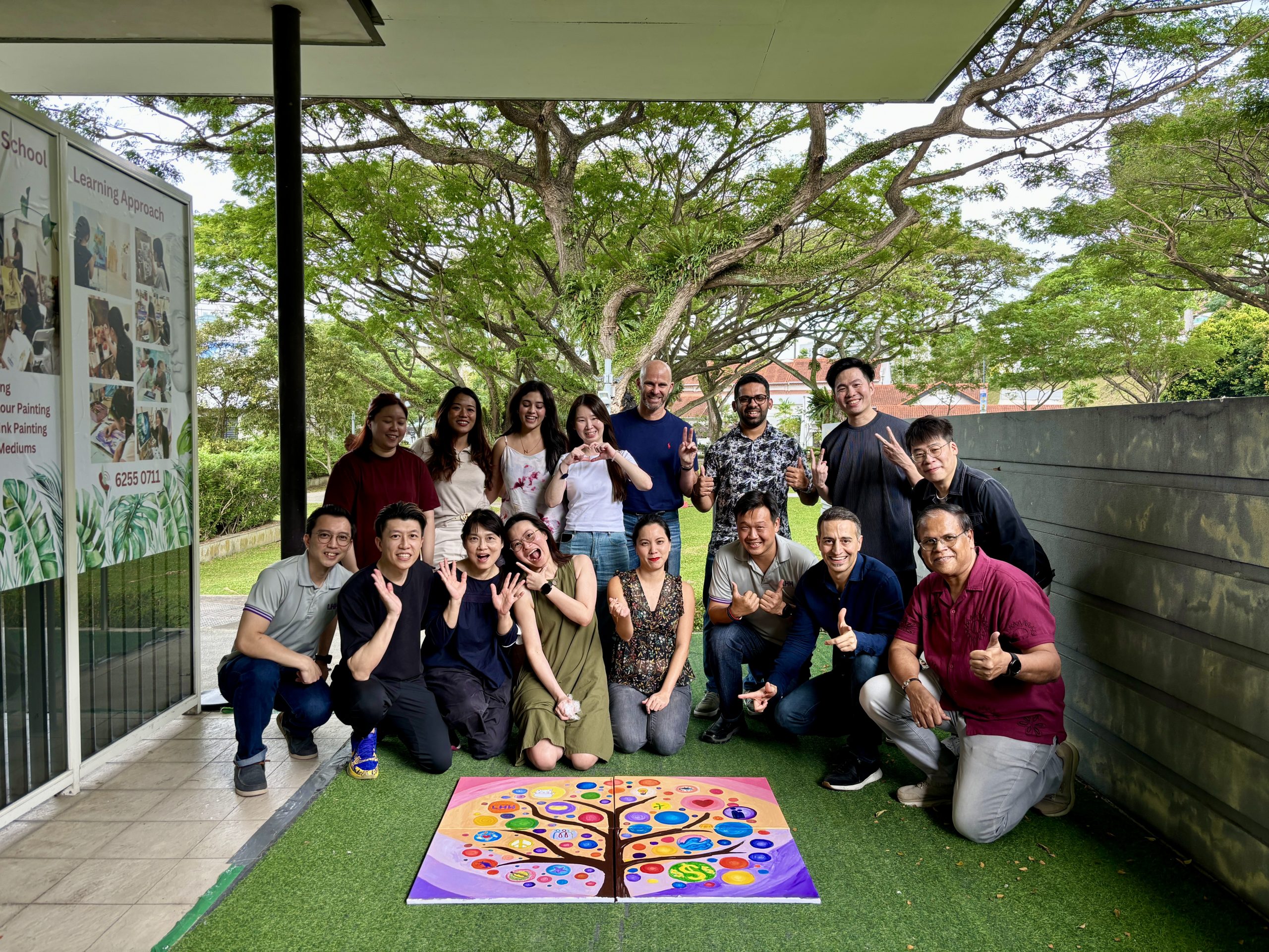 Collaborative group mural