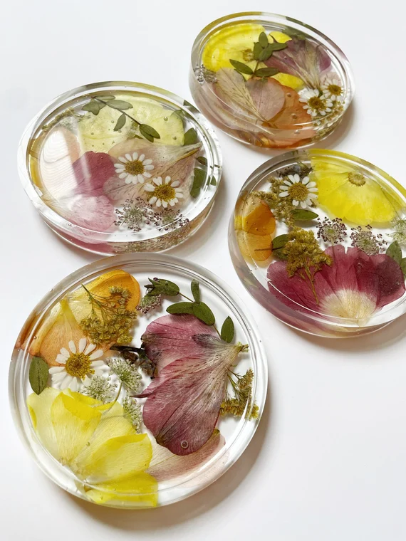 Resin coasters