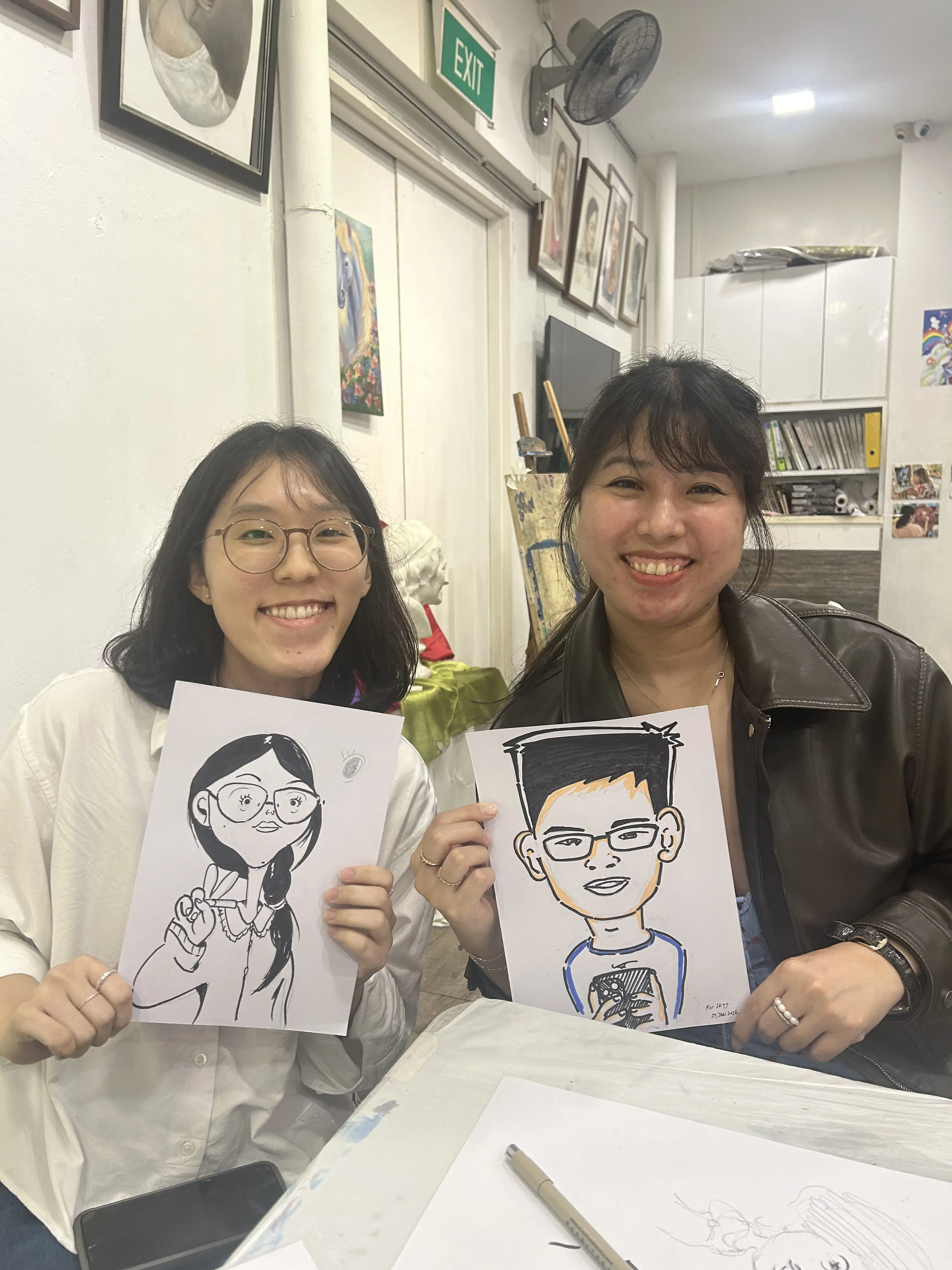 Live caricature drawing