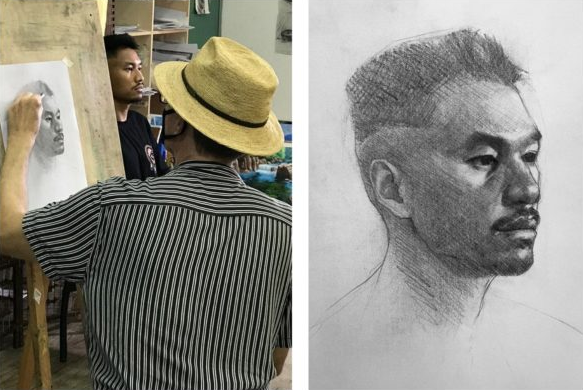 Portrait drawing