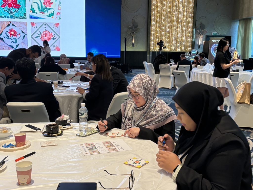 Peranakan Tile Painting Art Jamming Team Bonding Visual Arts Centre Best in Singapore